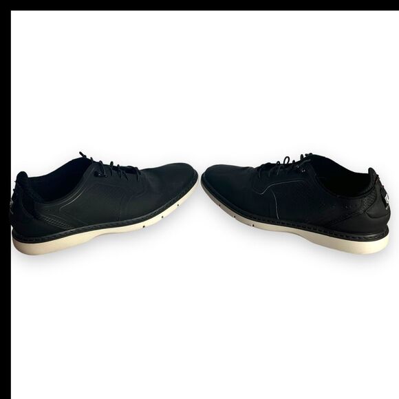 Stacy Adams Synchro Plain Toe Elastic Lace Up‎ Casual Shoes Size 8.5 M Black - Picture 12 of 12